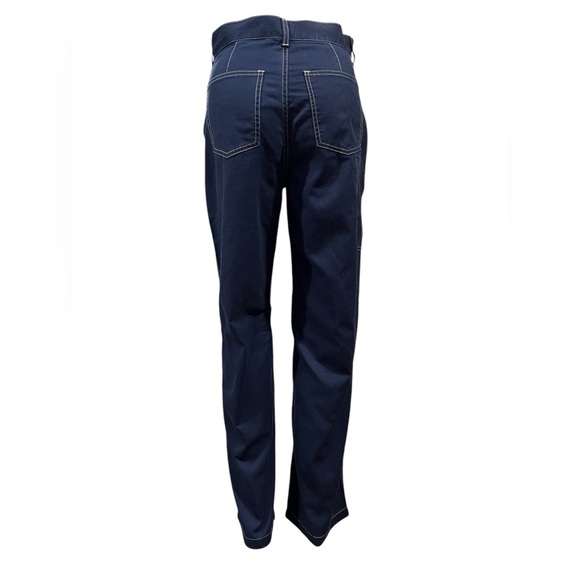 Polo Ralph Lauren Pant Womens Cotton Twill Utility Navy Straight Leg Size 2 - Picture 5 of 16